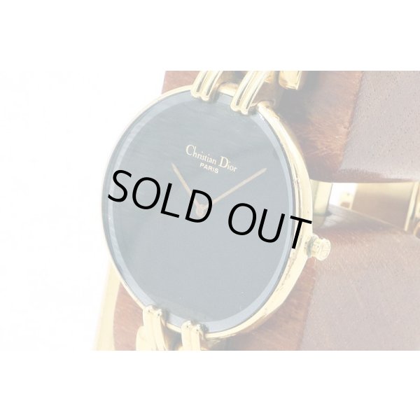 Ｃ・ディオール　バギラ　４７．１５４－２　黒文字盤　サイド拡大