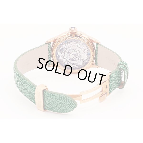 メモリジン　トゥールヴィヨン　伊達政宗　グレー文字盤　革ベルト