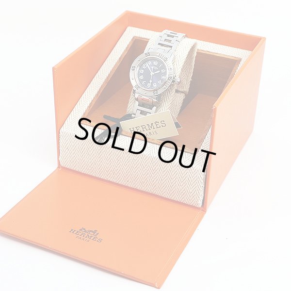 エルメス　クリッパーダイバー　ＣＬ５．２１０　青文字盤　箱