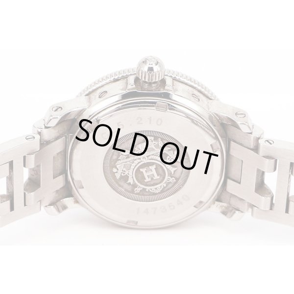 エルメス　クリッパーダイバー　ＣＬ５．２１０　青文字盤　裏面拡大