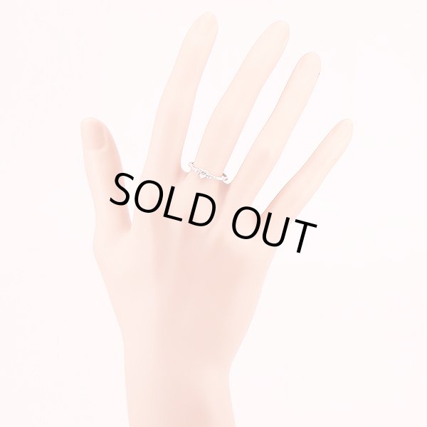 PT900 ダイアイリリング 0.204ct 0.10ct 1.70g　装着イメージ