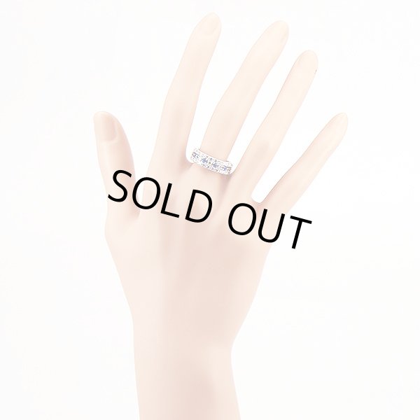 PT900 アウイナイトダイアイリリング 0.127ct 0.70ct 5.20g　装着イメージ