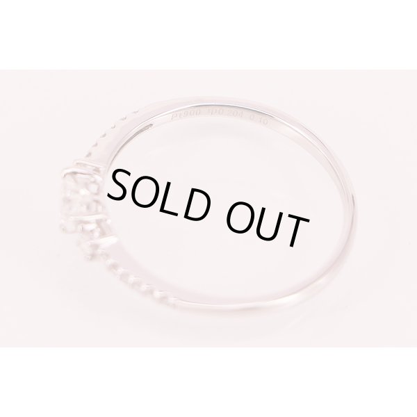 PT900 ダイアイリリング 0.204ct 0.10ct 1.70g　刻印(1)