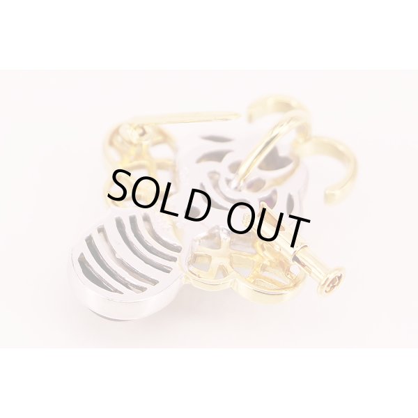 750YG/WG ルビーダイアイリブローチ兼ペンダントトップ 0.06ct 0.02ct 7.80g　裏面拡大(2)