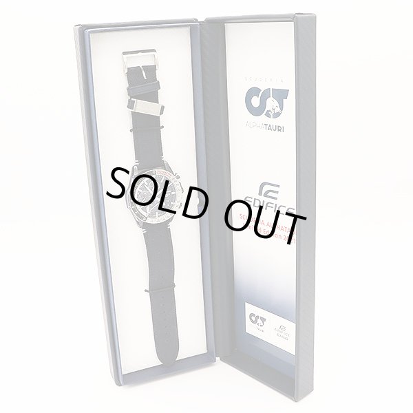 カシオ　エディフィス　ＥＱＢ－１０００ＡＴ　カーボン文字盤　アルファタウリ２０２１年限定　箱・説明書