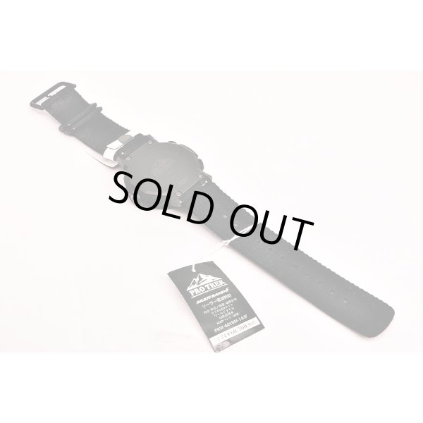 カシオ　プロトレック　ＰＲＷ－６０ＹＢＭ　５５７８　デジアナ文字盤　布ベルト状態　裏面