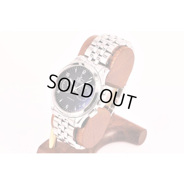 ゼニス　クラスエルプリメロ　クロノグラフ　０３．５１０．４００２　黒文字盤　サイド