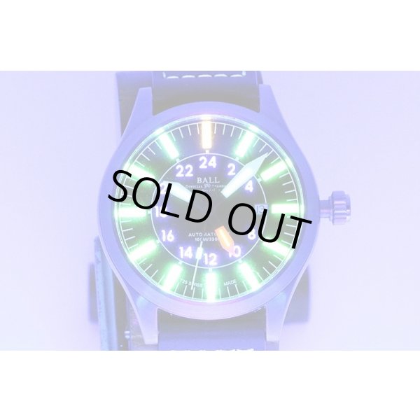 ボールウォッチ　アビエイターＧＭＴ　ＧＭ１０８６Ｃ　黒文字盤　ライト