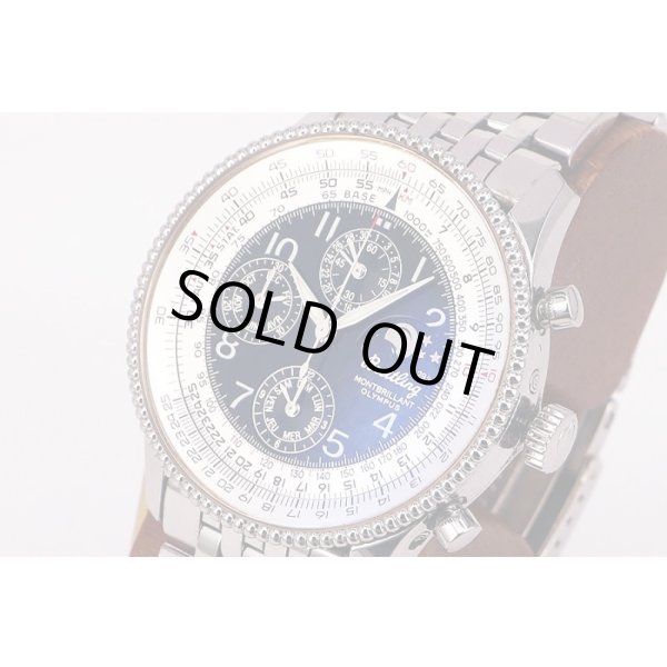 ブライトリング　モンブリラン　オリンパス　Ａ１９３５０　黒文字盤　サイド拡大