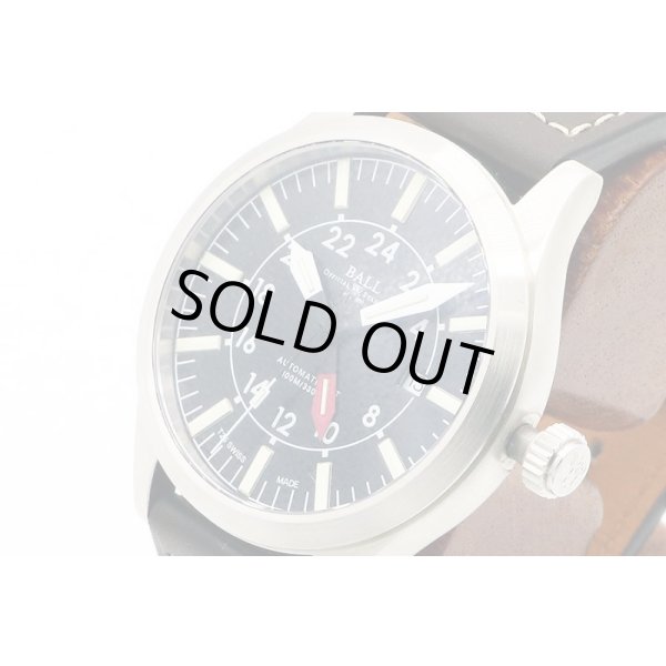 ボールウォッチ　アビエイターＧＭＴ　ＧＭ１０８６Ｃ　黒文字盤　サイド拡大