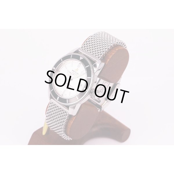 ブライトリング　スーパーオーシャン　ヘリテージ４２　Ａ１７３２１　銀文字盤　サイド