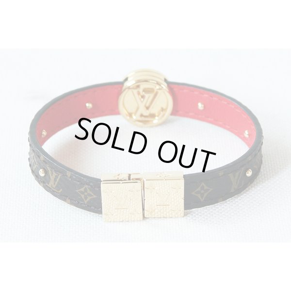 ルイ・ヴィトン　ブラスレ・LVサークル リバーシブル M6268E レッド　裏側
