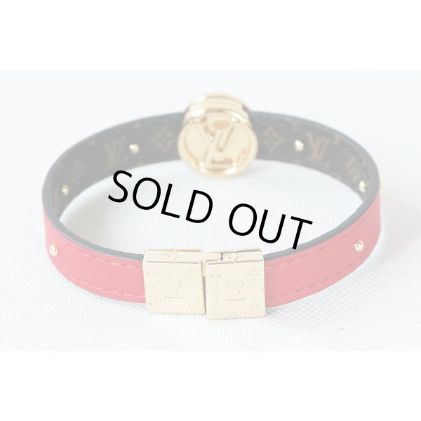 ルイ・ヴィトン　ブラスレ・LVサークル リバーシブル M6268E レッド　裏側裏面