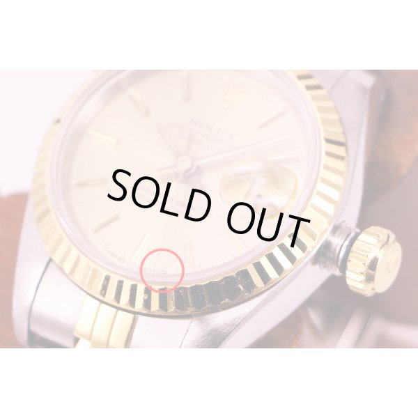 ロレックス　６９１７３　９６５４３０４　シャンパン文字盤　５時位置ガラス掛け