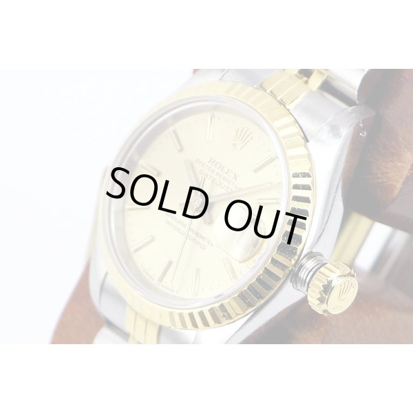 ロレックス　６９１７３　９６５４３０４　シャンパン文字盤　サイド拡大