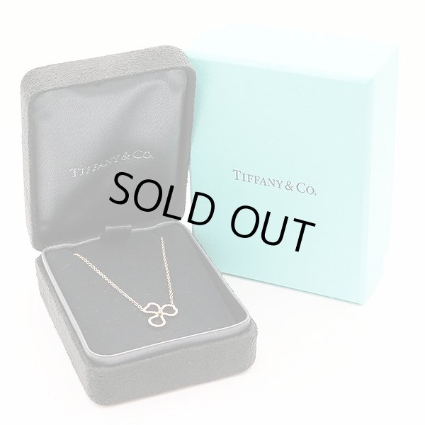 ティファニー　750PG ペーパーフラワー ダイアイリオープンフラワーネックレス 1.90g　箱(2)