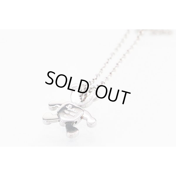 ポメラート　750WG オルソ クマ ダイアイリペンダントネックレス 13.30g　裏面