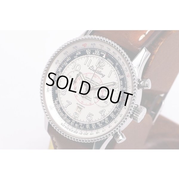 ブライトリング　モンブリラン１９０３　Ａ３５３３０　銀文字盤　サイド拡大