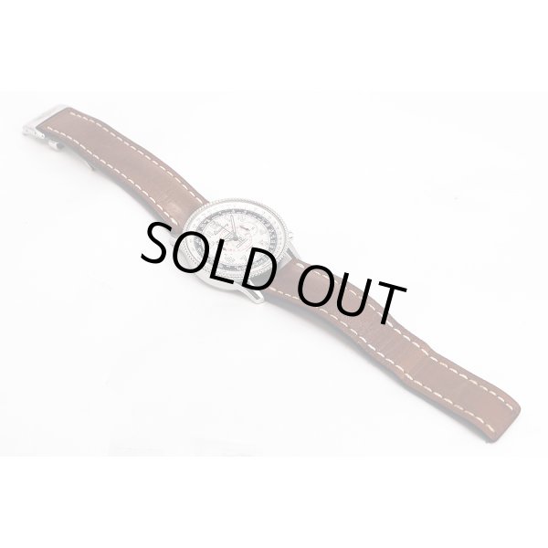 ブライトリング　モンブリラン１９０３　Ａ３５３３０　銀文字盤　革ベルト状態　表面