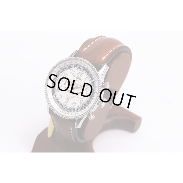 ブライトリング　モンブリラン１９０３　Ａ３５３３０　銀文字盤　サイド