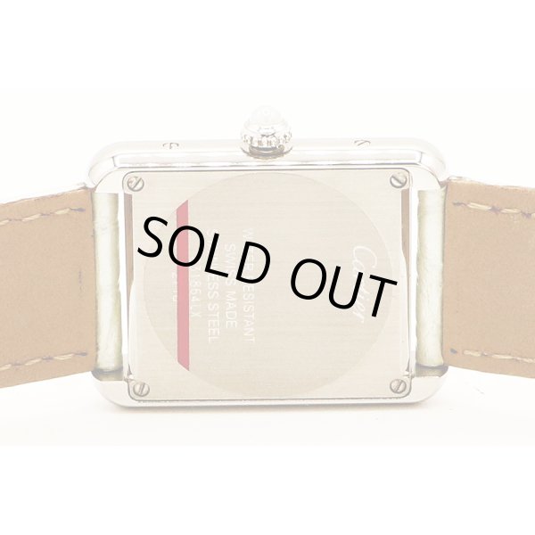 カルティエ　タンクソロＳＭ　２７１６　銀文字盤　２Ｃマーク　裏面拡大