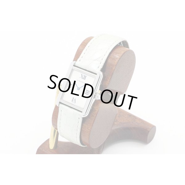 カルティエ　タンクソロＳＭ　２７１６　銀文字盤　２Ｃマーク　サイド