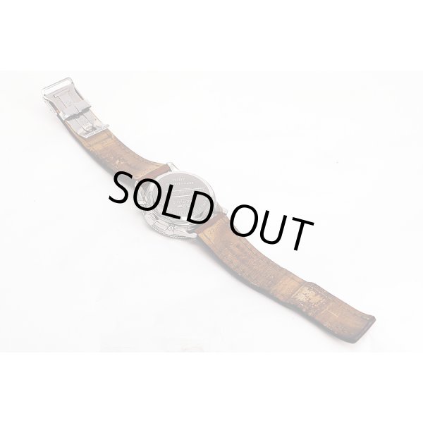 ブライトリング　モンブリラン１９０３　Ａ３５３３０　銀文字盤　革ベルト状態　裏面