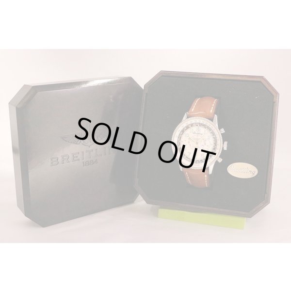 ブライトリング　モンブリラン１９０３　Ａ３５３３０　銀文字盤　箱