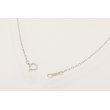 ミキモト　K18WG ダイアイリペンダントネックレス／ブローチ 0.15ct 0.37ct 11.00g　ネックレス　留め具を外したイメージ