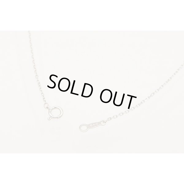 ミキモト　K18WG ダイアイリペンダントネックレス／ブローチ 0.15ct 0.37ct 11.00g　ネックレス　留め具を外したイメージ