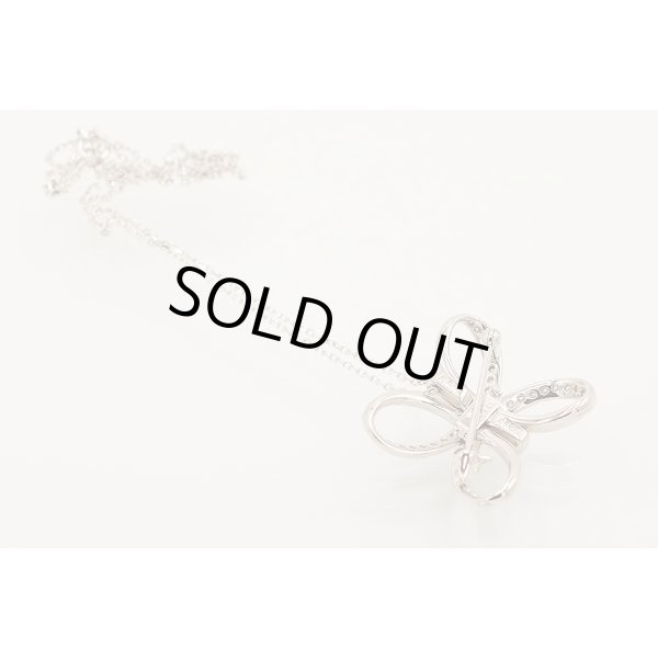 ミキモト　K18WG ダイアイリペンダントネックレス／ブローチ 0.15ct 0.37ct 11.00g