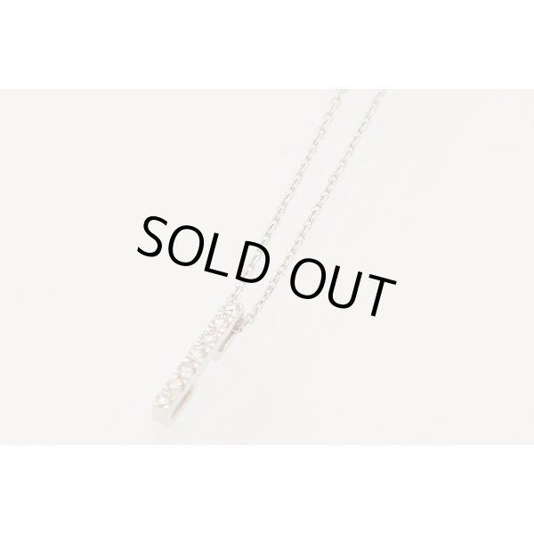 ミキモト　K18WG ダイアイリペンダントネックレス／ブローチ 0.15ct 0.37ct 11.00g　ブローチを外したイメージ