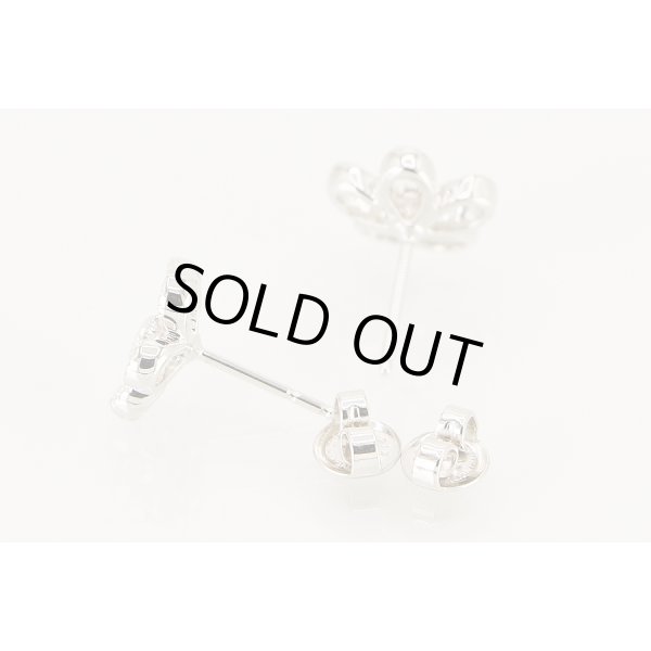 ミキモト　K18WG ダイアイリフラワーピアス 4.10g