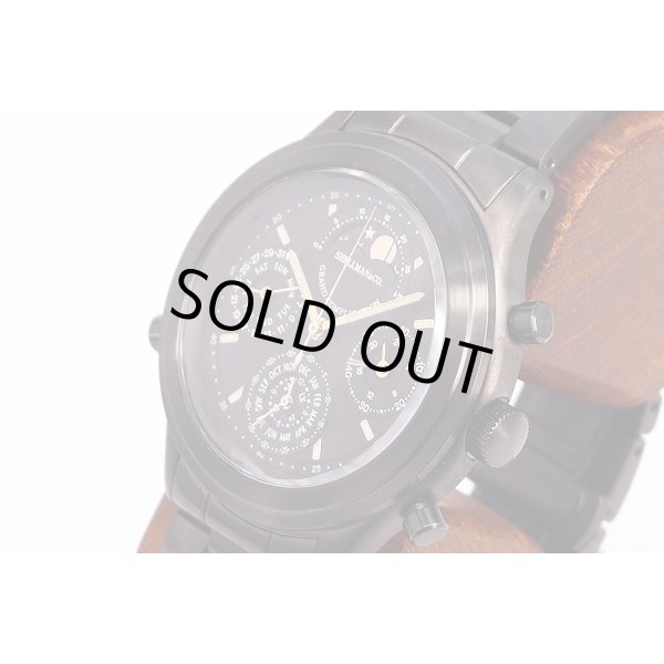 シェルマン　グランドコンプリケーション　ブラック　黒文字盤　サイド拡大