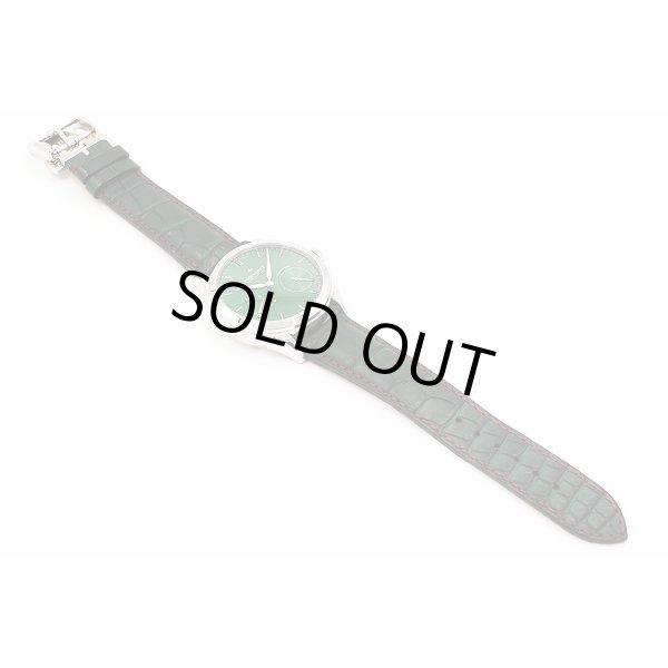 ペキネ　マニュファクチュール　シューロワイヤル　９０１０１９３　緑文字盤　革ベルト状態　表面