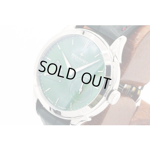 ペキネ　マニュファクチュール　シューロワイヤル　９０１０１９３　緑文字盤　サイド拡大