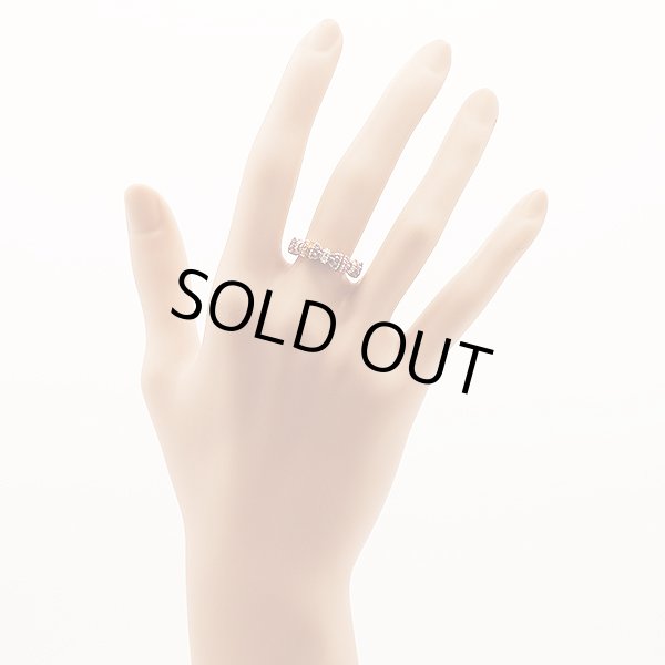 ポンテヴェキオ　K18PG ピンクサファイアダイアイリリング 0.54ct 0.11ct 5.40g　装着イメージ