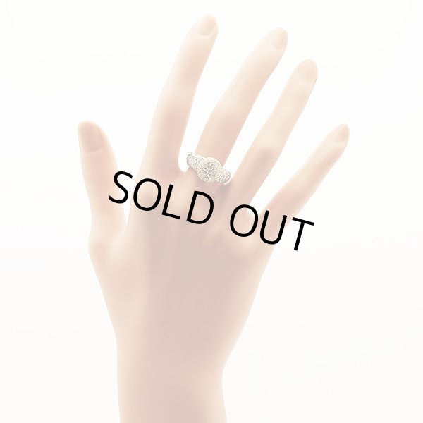 ポンテヴェキオ　K18WG/YG ダイアイリリング 1.50ct 7.70g　装着イメージ