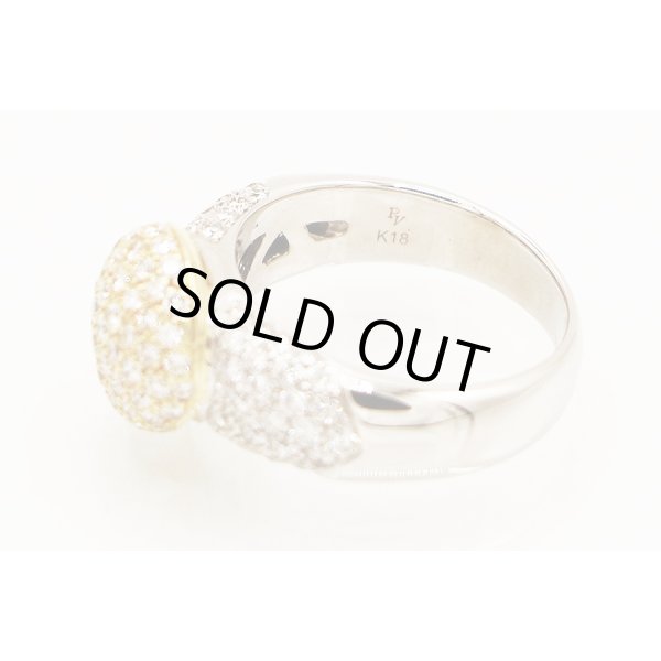 ポンテヴェキオ　K18WG/YG ダイアイリリング 1.50ct 7.70g　刻印(2)