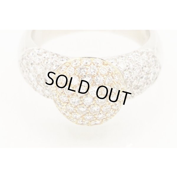 ポンテヴェキオ　K18WG/YG ダイアイリリング 1.50ct 7.70g　拡大