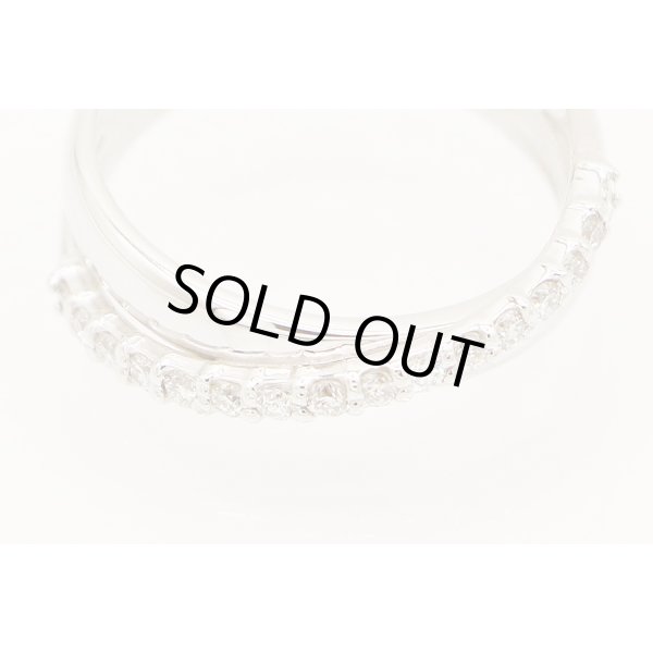 ポンテヴェキオ　K18WG ダイアイリリング 0.23ct 3.70g　拡大