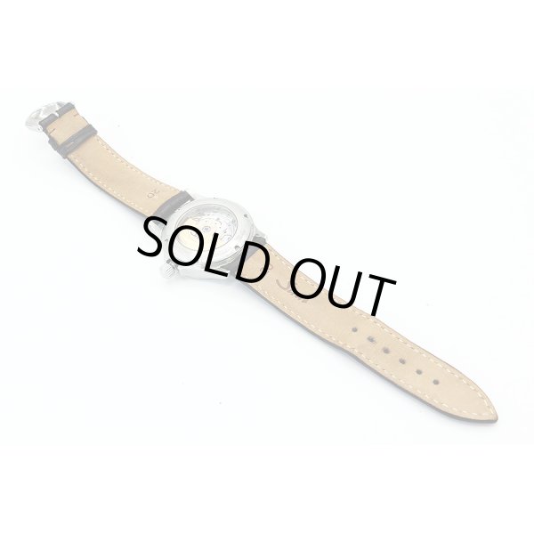 ジン　５５６ＢＲ　茶文字盤　日本限定　革ベルト状態　裏面