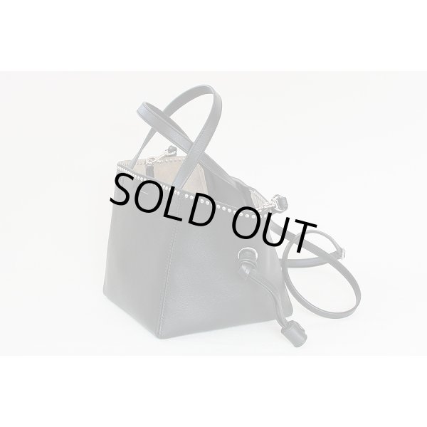 ジェイ&エム デヴィッドソン　ベル ミニ ウイズスタッズ トートバック ブラック　サイド