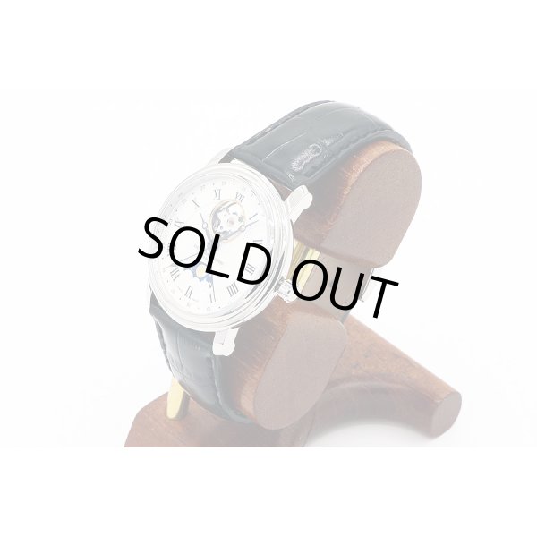 フレデリックコンスタント　ＦＣ３３５　オープンハート　ムーンフェイス　銀文字盤　サイド