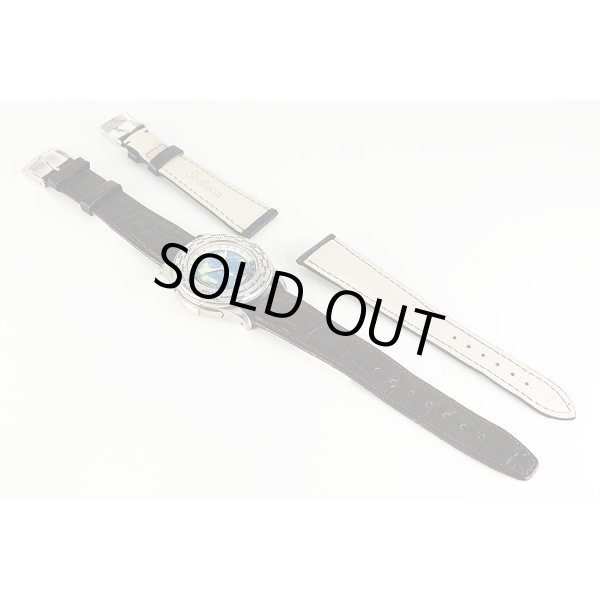 シェルマン　ワールドタイムミニッツリピータークロワゾネ　青文字盤　替え革ベルト　表面