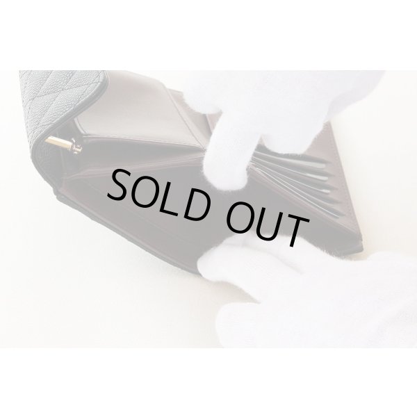 シャネル　ミディアム クラシック フラップ ウォレット AP0232 ブラック　お札入れ