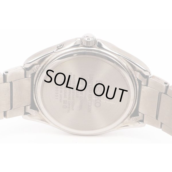 セイコー　ＳＢＴＭ２９９　７Ｂ７５－０ＡＡ０　白文字盤　青針　１４０周年限定　裏面拡大