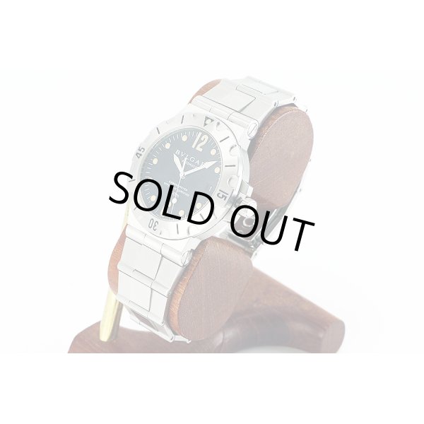 ブルガリ　スクーバ　ＳＤ３８　黒文字盤　サイド