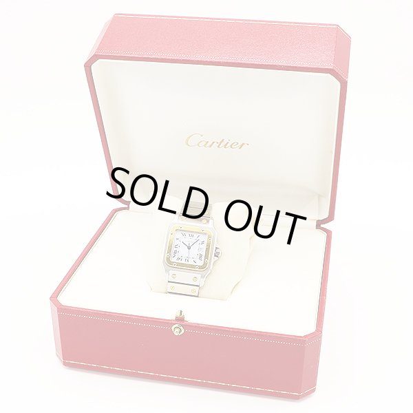 カルティエ　サントス　旧型　白文字盤　箱