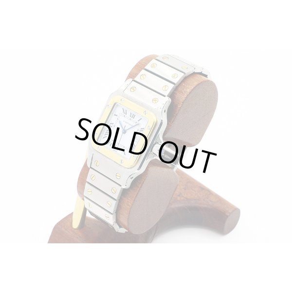 カルティエ　サントス　旧型　白文字盤　サイド